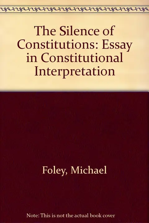 Cover of The Silence of Constitutions