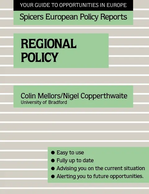 Cover of Regional Policy