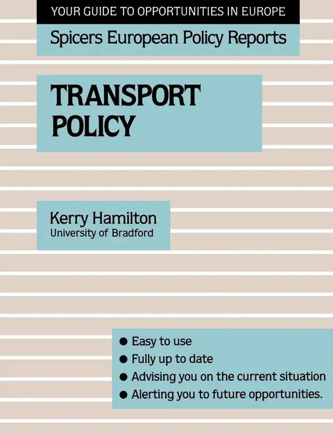Cover of Transport Policy