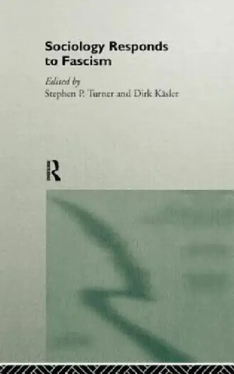 Cover of Sociology Responds to Fascism
