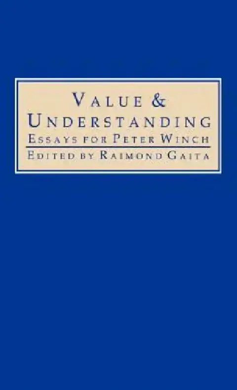 Cover of Value and Understanding