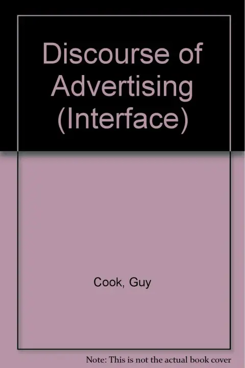 Cover of Discourse of Advertising