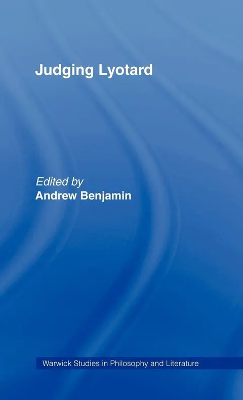 Cover of Judging Lyotard