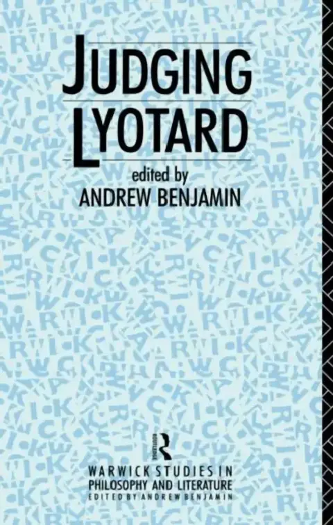 Cover of Judging Lyotard