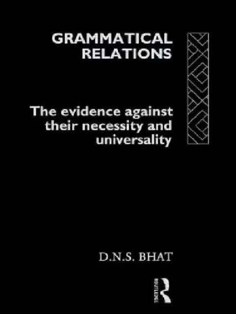 Cover of Grammatical Relations