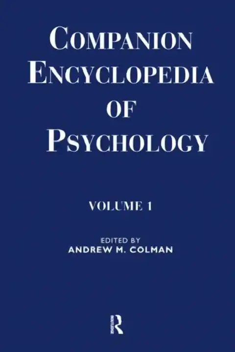 Cover of Companion Encyclopedia of Psychology