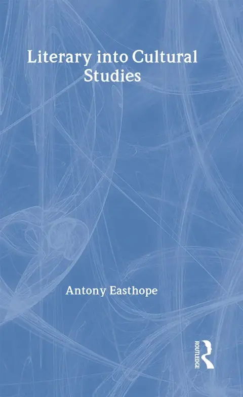 Cover of Literary into Cultural Studies