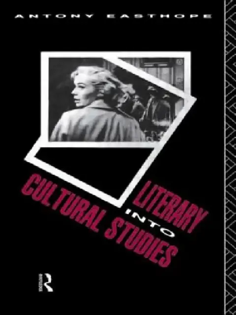 Cover of Literary into Cultural Studies