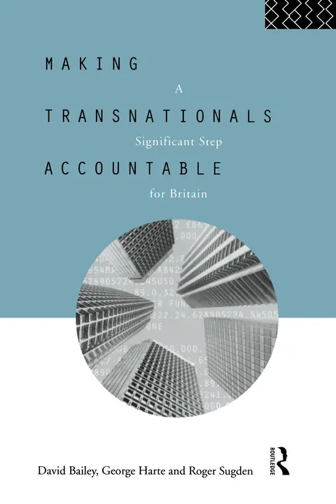 Cover of Making Transnationals Accountable