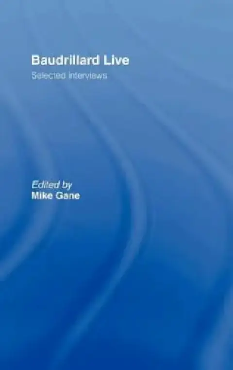 Cover of Baudrillard Live