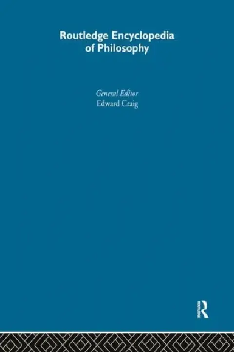 Cover of Routledge Encyclopedia of Philosophy 10V
