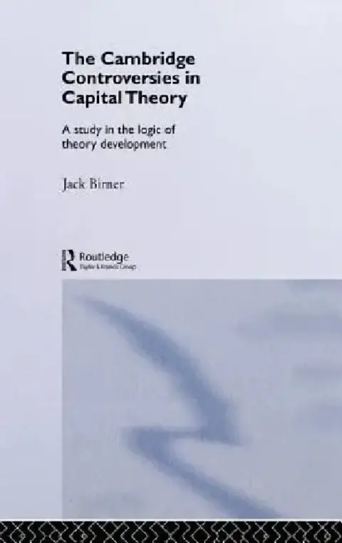 Cover of Cambridge Controversies in Capital Theory