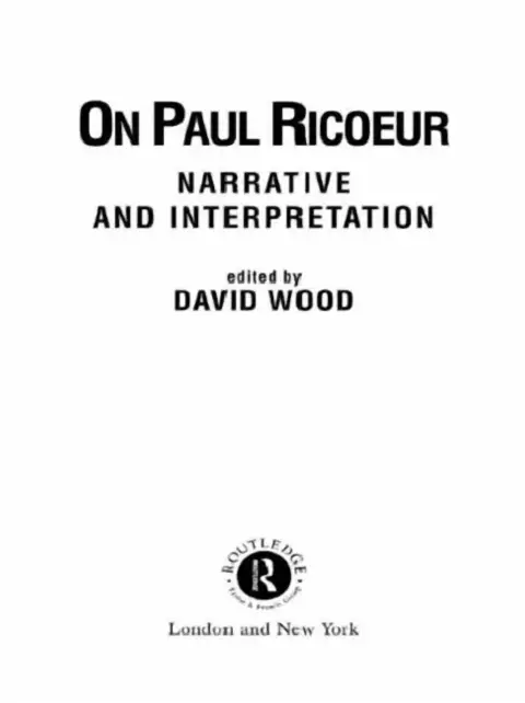 Cover of On Paul Ricoeur