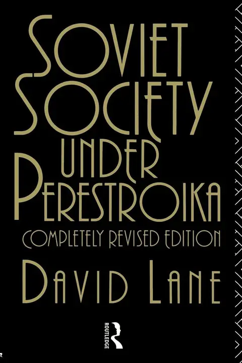 Cover of Soviet Society Under Perestroika