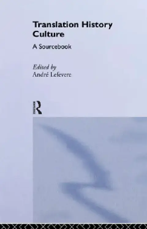 Cover of Translation/History/Culture