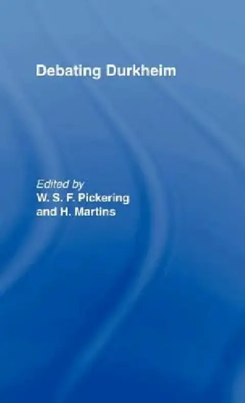 Cover of Debating Durkheim
