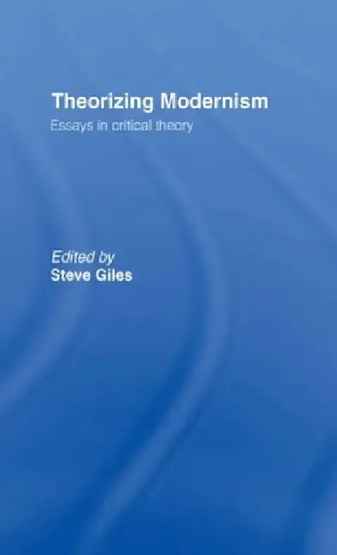 Cover of Theorizing Modernisms
