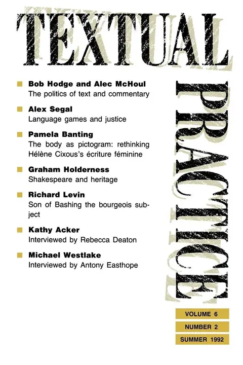 Cover of Textual Practice