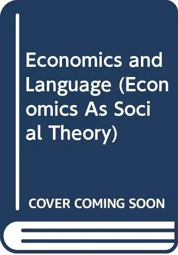 Cover of Economics and Language