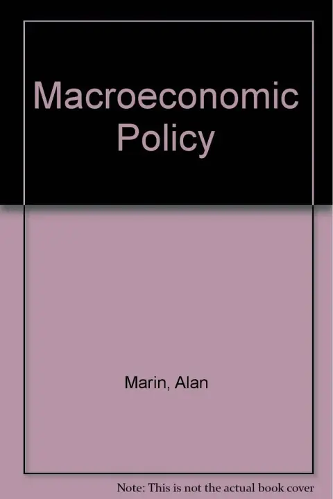 Cover of Macroeconomic Policy