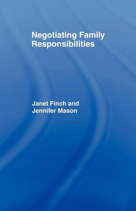 Cover of Negotiating Family Responsibilities