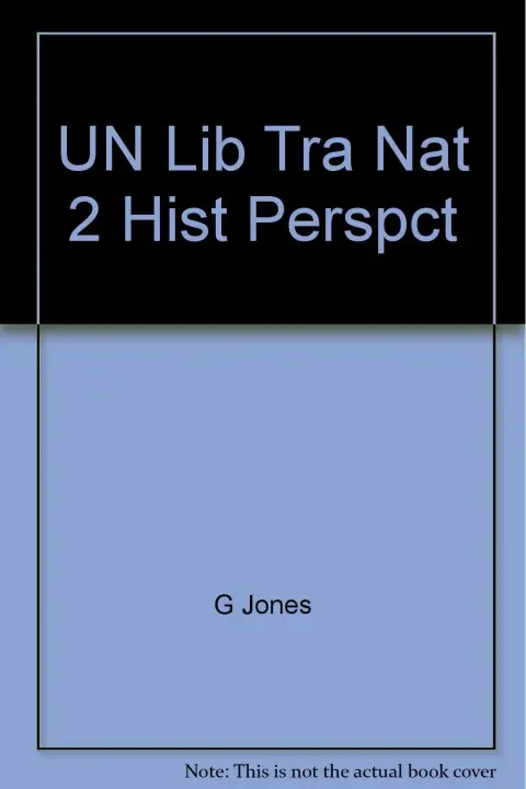 Cover of UN Lib Tra Nat 2 Hist Perspct