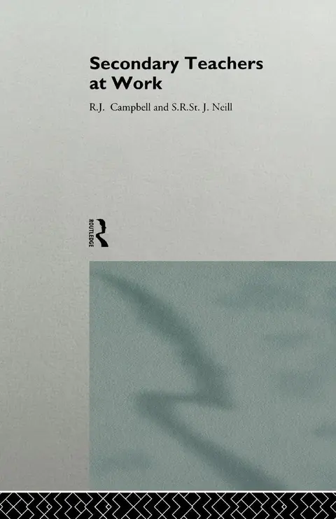 Cover of Secondary Teachers at Work