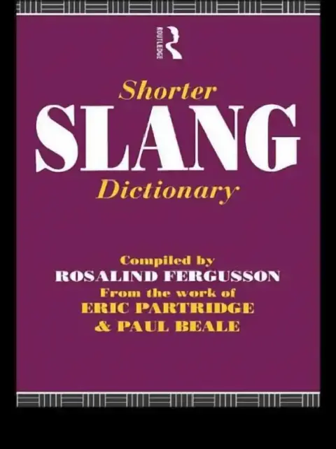 Cover of Shorter Slang Dictionary