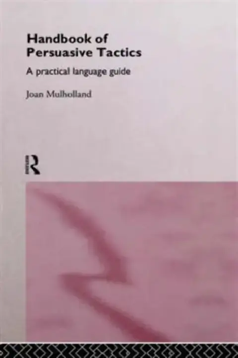 Cover of A Handbook of Persuasive Tactics