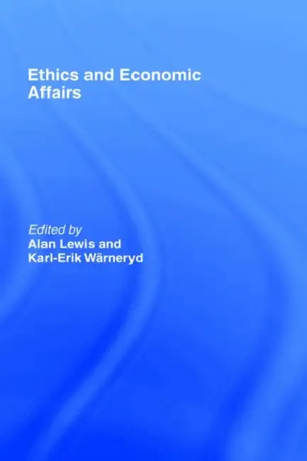 Cover of Ethics and Economic Affairs