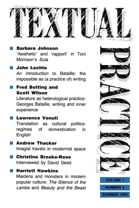 Cover of Textual Practice