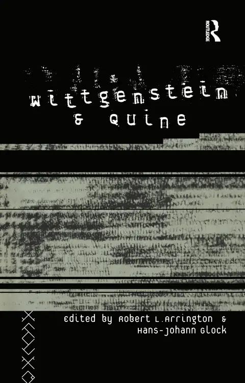 Cover of Wittgenstein and Quine