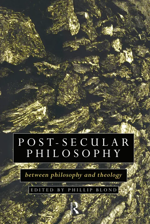 Cover of Post-Secular Philosophy