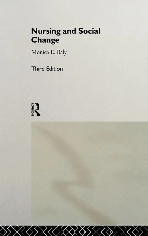 Cover of Nursing and Social Change