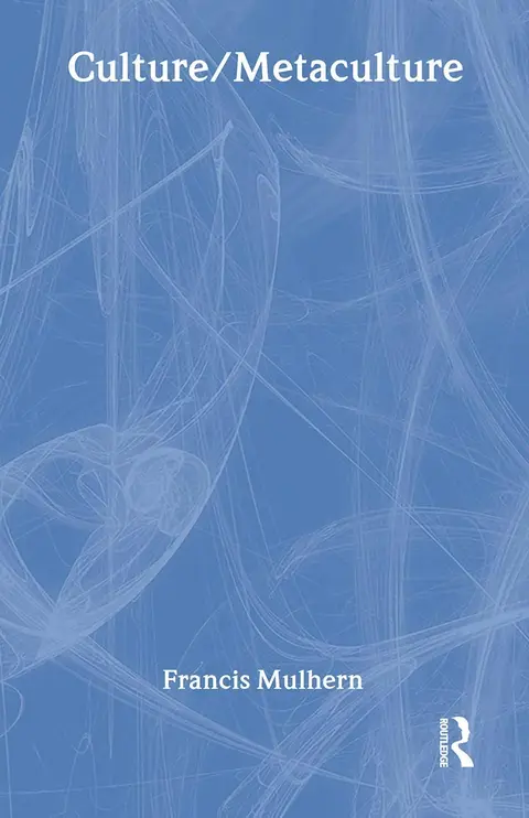 Cover of Culture/Metaculture