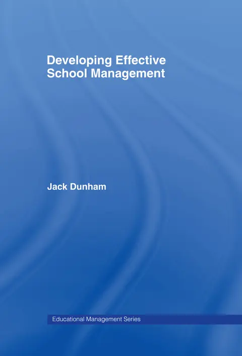 Cover of Developing Effective School Management