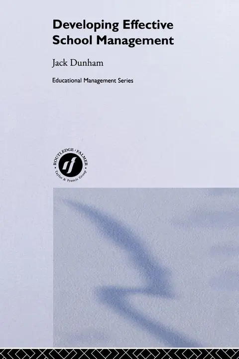 Cover of Developing Effective School Management