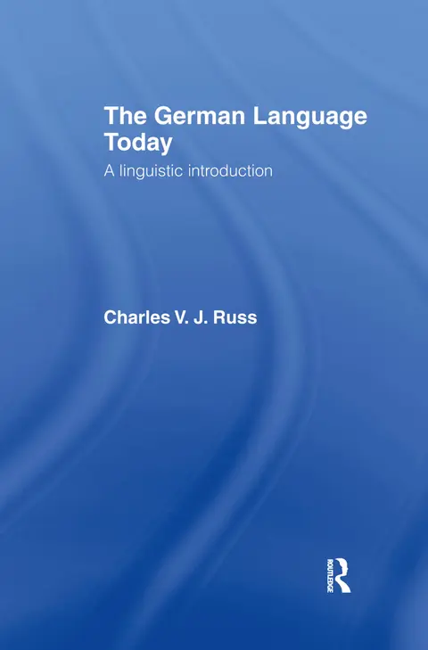 Cover of The German Language Today