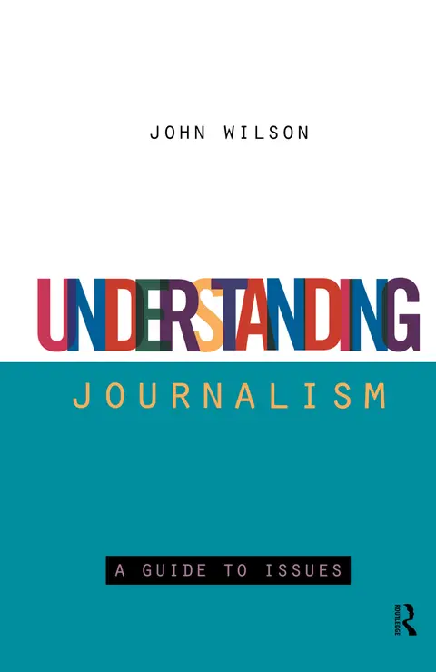 Cover of Understanding Journalism