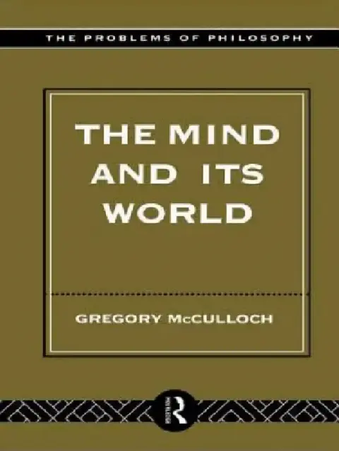Cover of The Mind and Its World