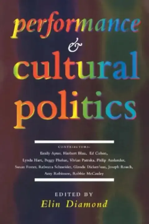 Cover of Performance and Cultural Politics
