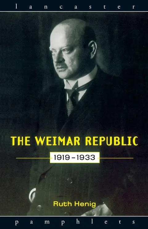 Cover of The Weimar Republic, 1919-1933