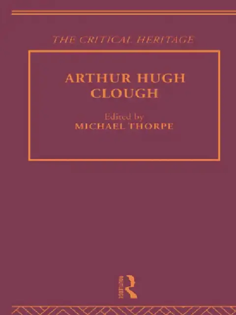 Cover of Arthur Hugh Clough