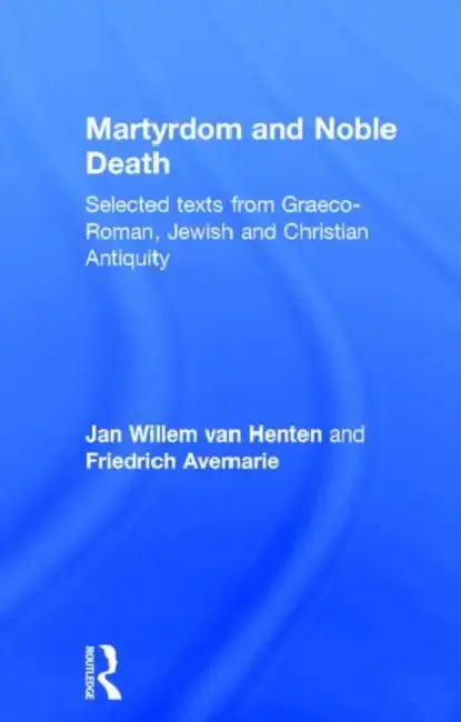 Cover of Martyrdom and Noble Death