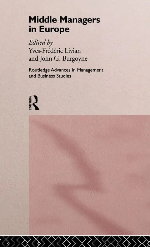 Cover of Middle Managers in Europe