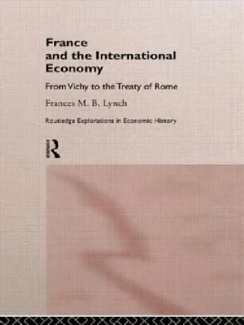 Cover of France and the International Economy