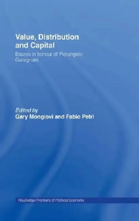 Cover of Value, Distribution and Capital