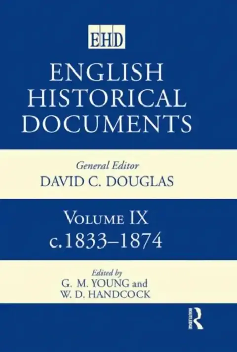 Cover of English Historical Documents,1833-1874