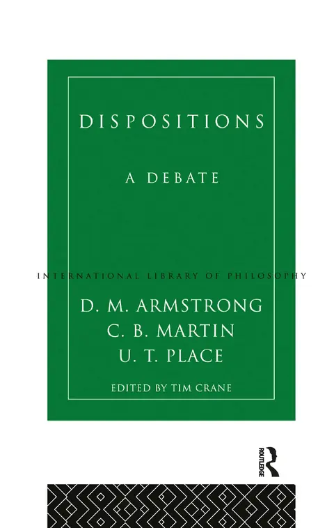 Cover of Dispositions