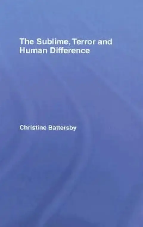Cover of The Sublime, Terror and Human Difference